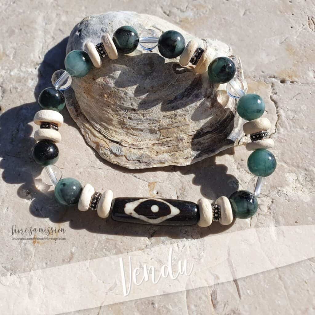 Etsy bracelet homme Emeraude vendu