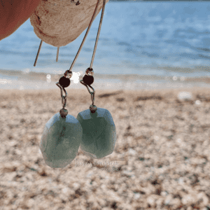 boucles oreilles aventurine verte et oeil de taureau-6